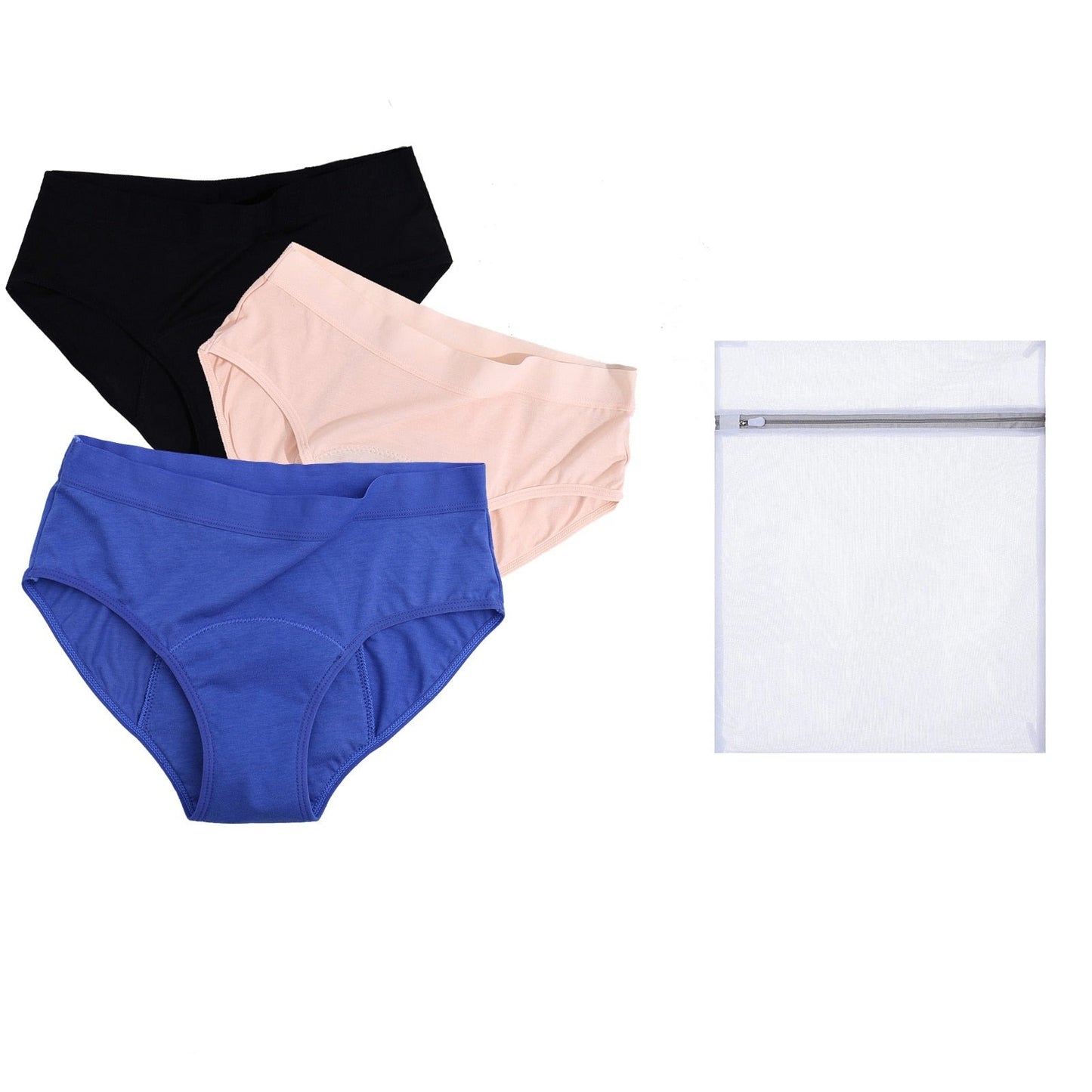 2/3 Piece Set Period Pants with Laundry Bag
